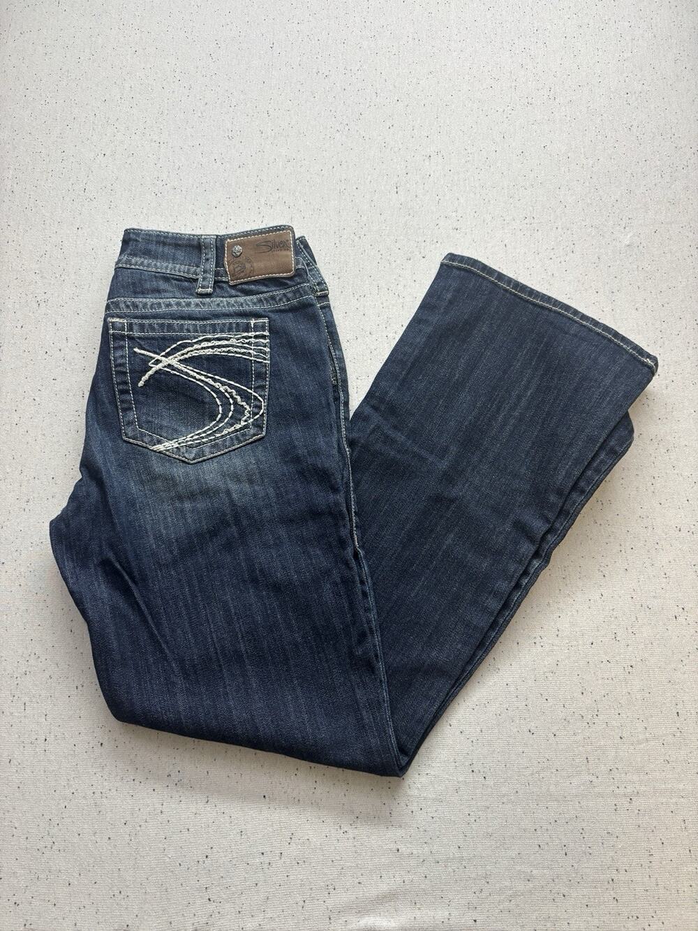 Silver Jeans Co Suki Bootcut Womens Size 30x30 Dark Wash Curvy Denim Blue Jeans